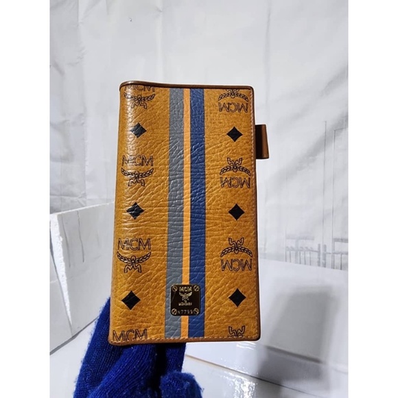 Authentic MCM Visetos Long Agenda Wallet Cognac - Picture 14 of 14
